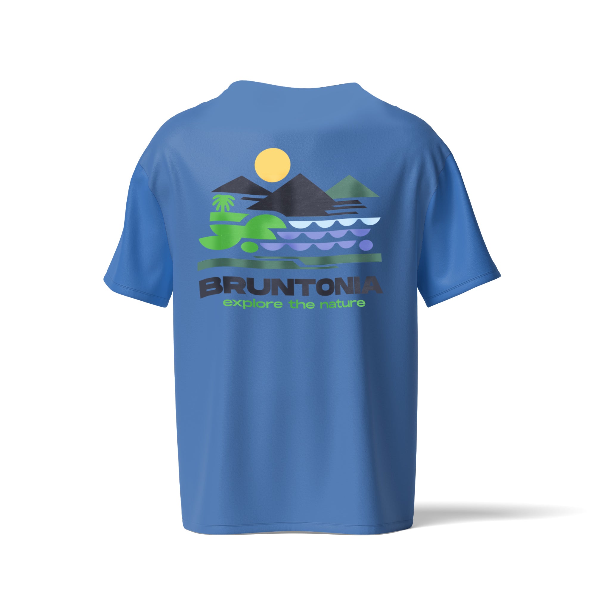 The Campfire Coast Tee — Bright Blue